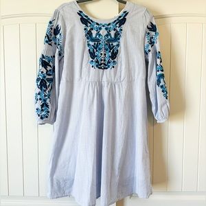 🔴SOLD🔴 Chelsea & Theodore Blue Embroidered Dress